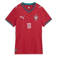 Camiseta Portugal Bernardo Silva #10 Primera Equipación Replica Mundial 2026 para mujer mangas cortas